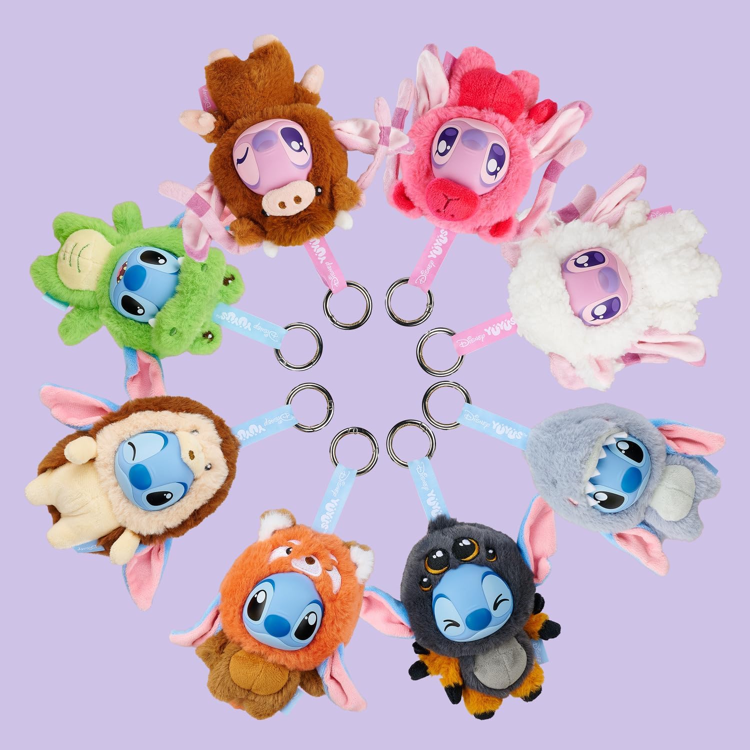 Detalle de Simba 6315870947 Disney YuYu Stitch & Angel Plush Blind Bag Clip, 12cm
