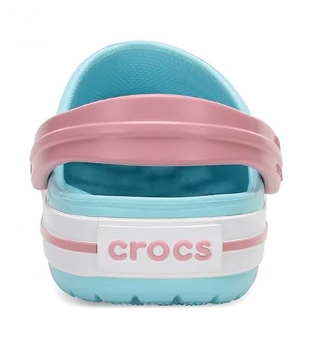 Detalle de Crocs Unisex Kinder Crocband Clog K Clog, Ice Blue/White – Größe 28/29 EU