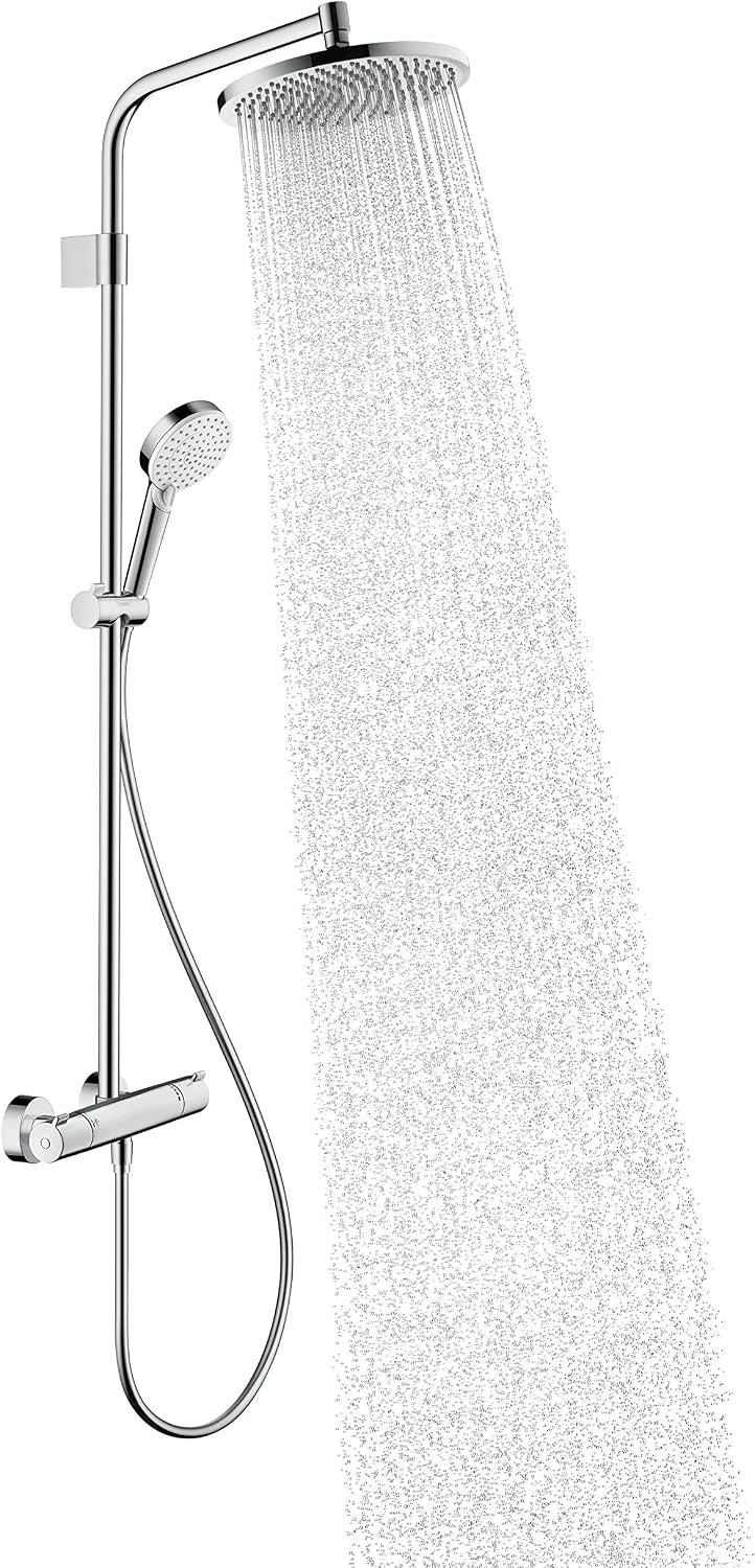 Detalle 2 de Hansgrohe Crometta S – Colonne de douche thermostatique avec pomme de tête 240 mm et douchette 100 mm
