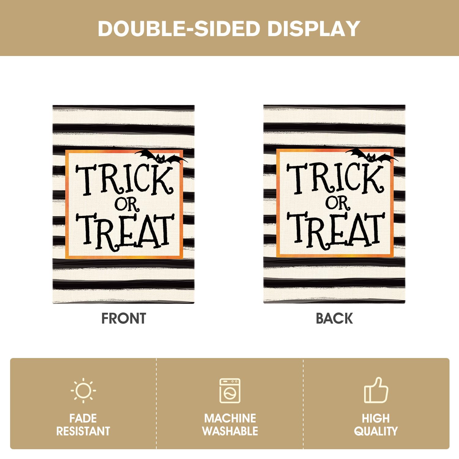 Detalle 2 de AVOIN colorlife 0808091 Halloween House Flag, Double-Sided 28 x 40-Inch