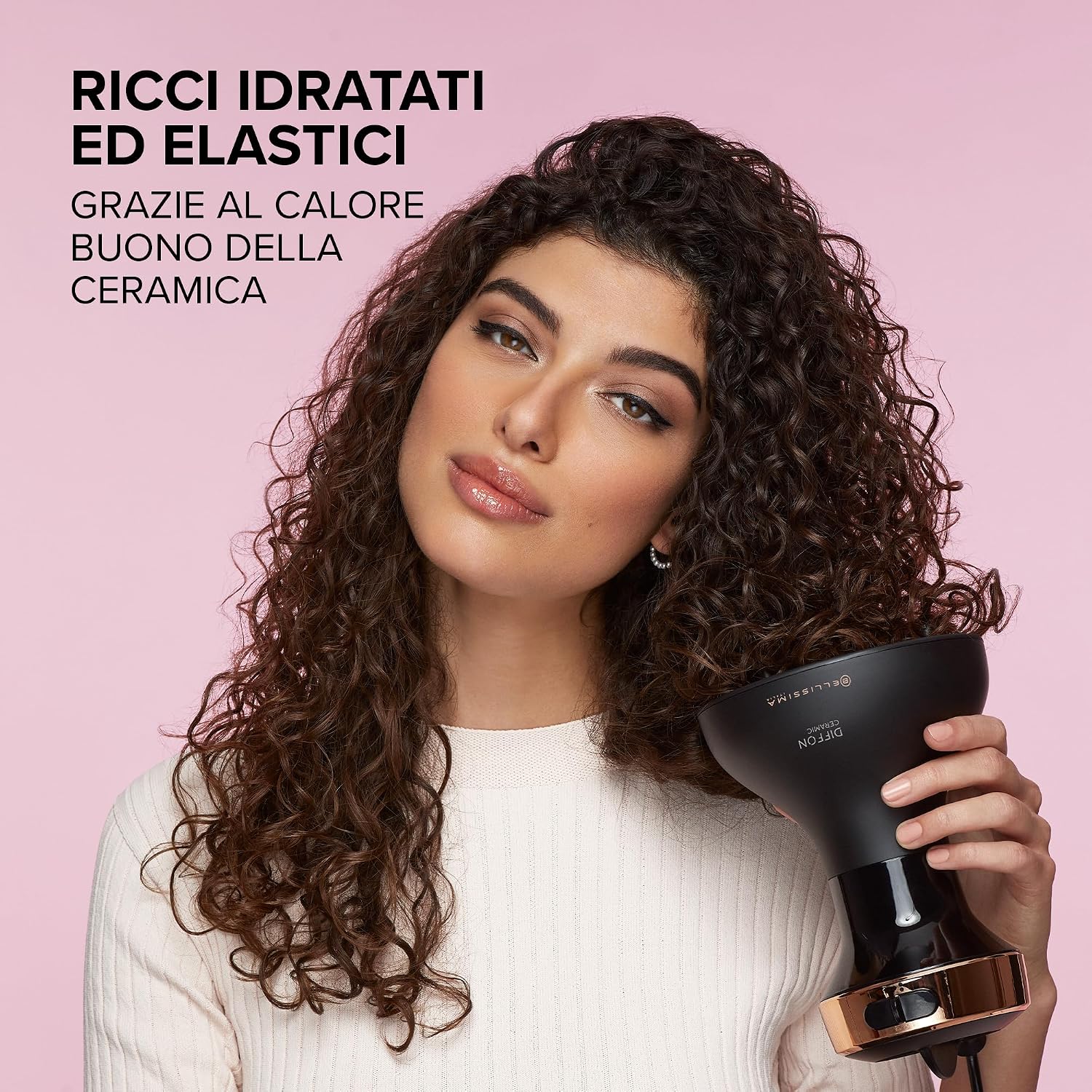 Detalle 2 de Bellissima Imetec Diffon DF1 3000 – Diffusore capelli ricci 700W
