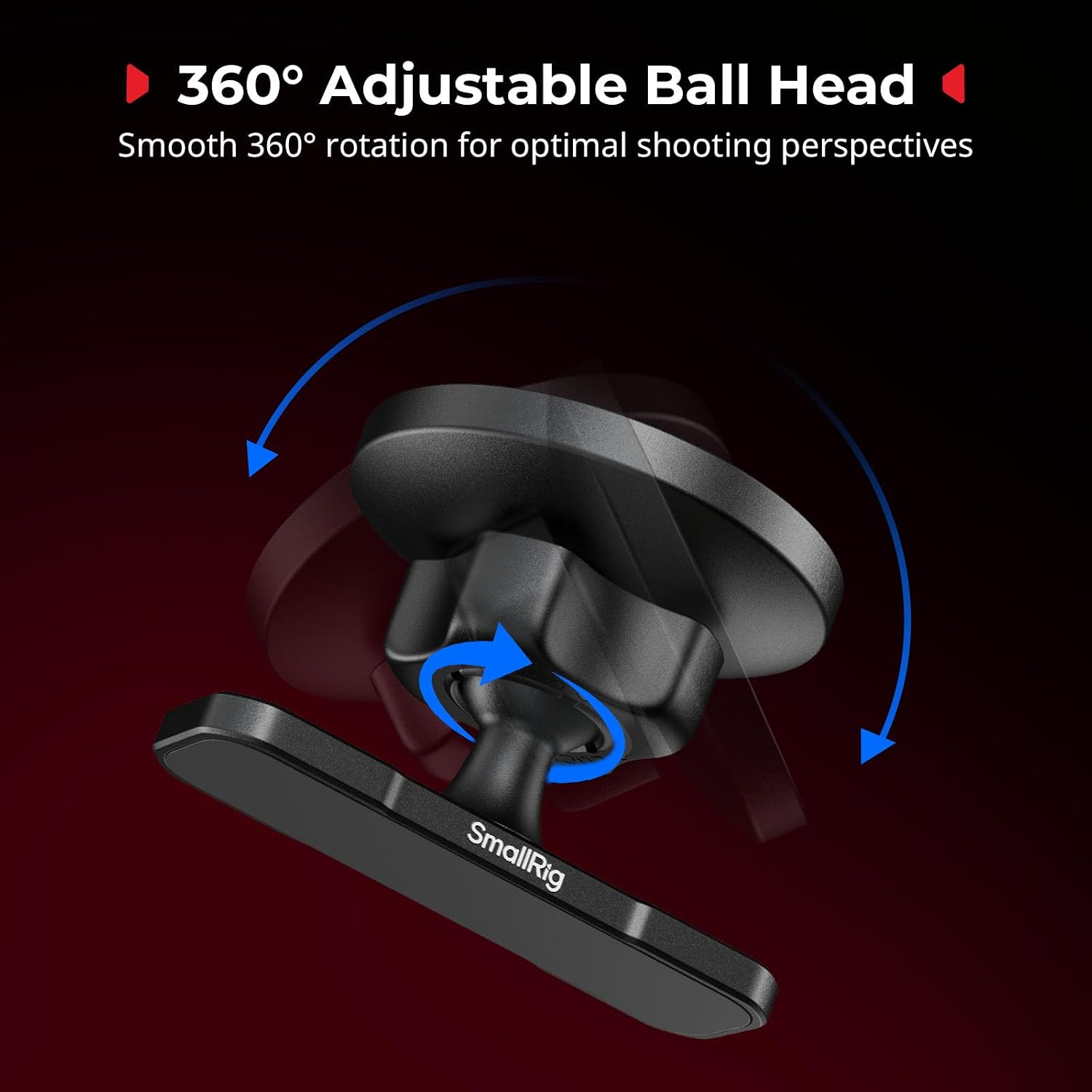 Detalle 2 de SMALLRIG Support magnétique double face pour iPhone 16/15/14/13/12 (5460) : réglable à 360°