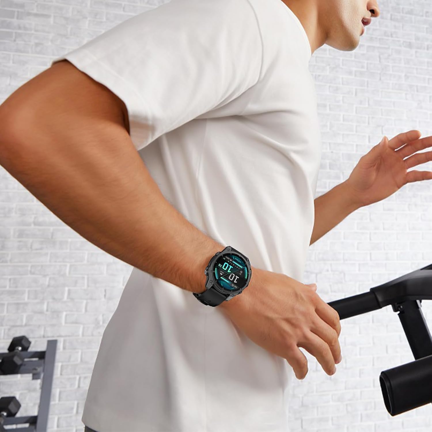 Thumbnail 6 de OVERSTEP 20mm Soft Silicone Watch Band for Garmin Fenix Series