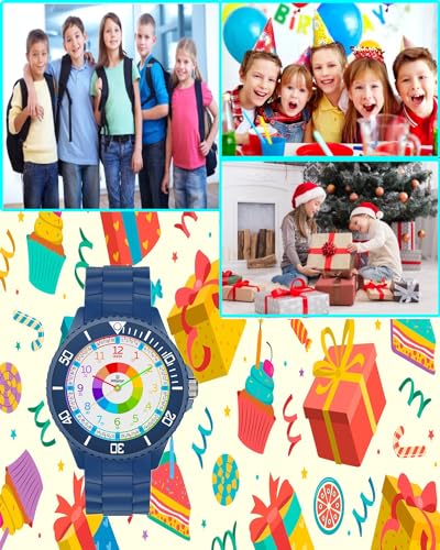 Thumbnail 6 de Weayege Montre Bracelet Éducative pour Enfants – Cadran coloré, lunette tournante et lecture facile de l’heure