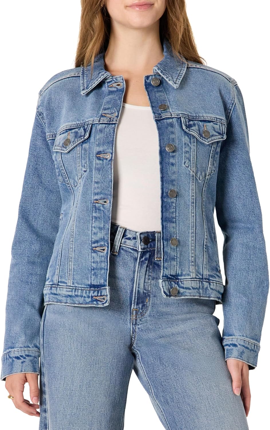 Detalle de Amazon Essentials Veste camionneur rigide surdimensionnée pour femme