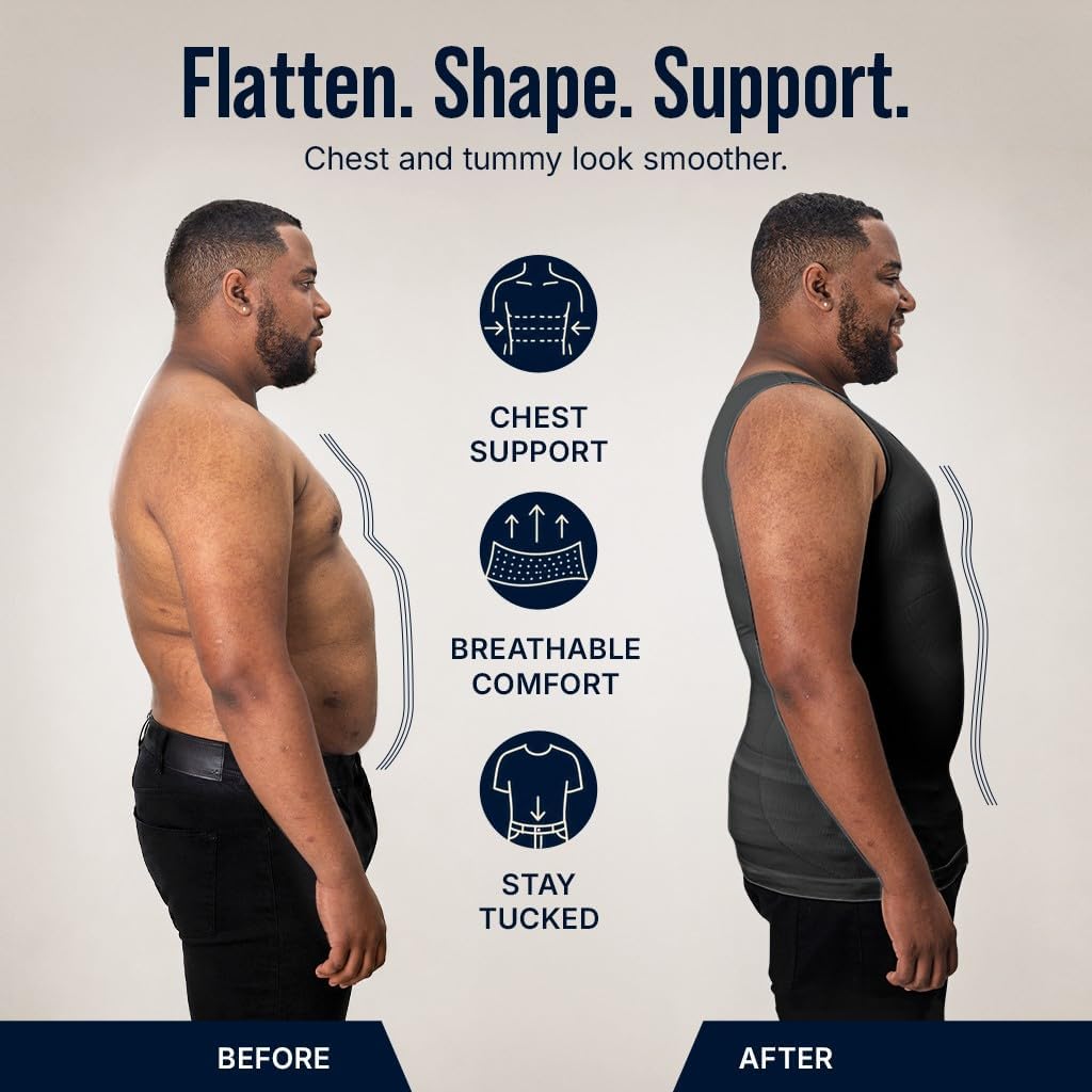 Detalle de QORE LOGIQ Gynecomastia Compression 5XL