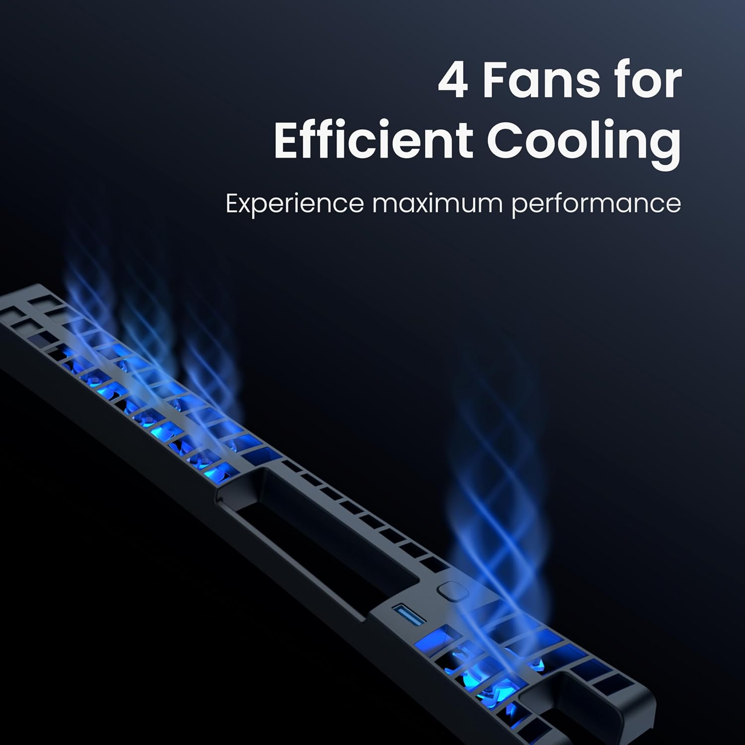 Thumbnail 3 de KIWIHOME Cooling Fan for PS5 Slim: Four-Headed, Quiet Cooling with USB 3.0 Pass-Through