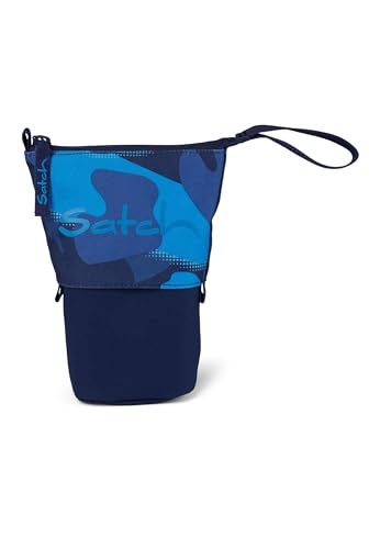 Detalle de Satch Pencil Slider extra groß inkl. Trennfach Reißverschlussfach Stiftehalter Blau