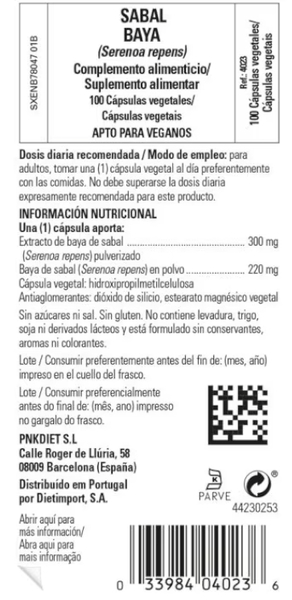 Thumbnail 1 de Solgar Sabal Extracto de Baya 100 cápsulas