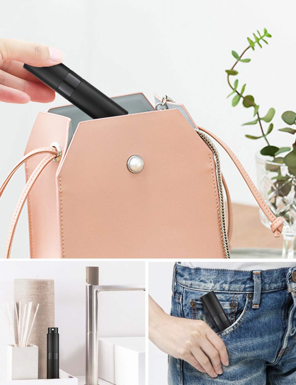 Detalle 2 de LISAPACK 8ml Atomizer Perfume Spray Bottle for Travel