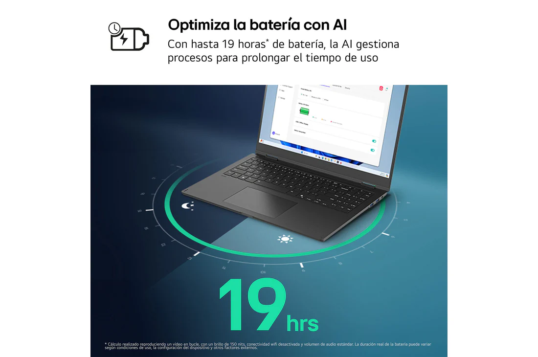 Detalle de Portátil LG gram Pro 2en1 16T90TP: potencia ligera para productividad in situ