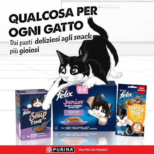 Thumbnail 7 de Felix Le Ghiottonerie Junior: Cibo Umido per Gatti, 48 Bustine da 85 g – Mix