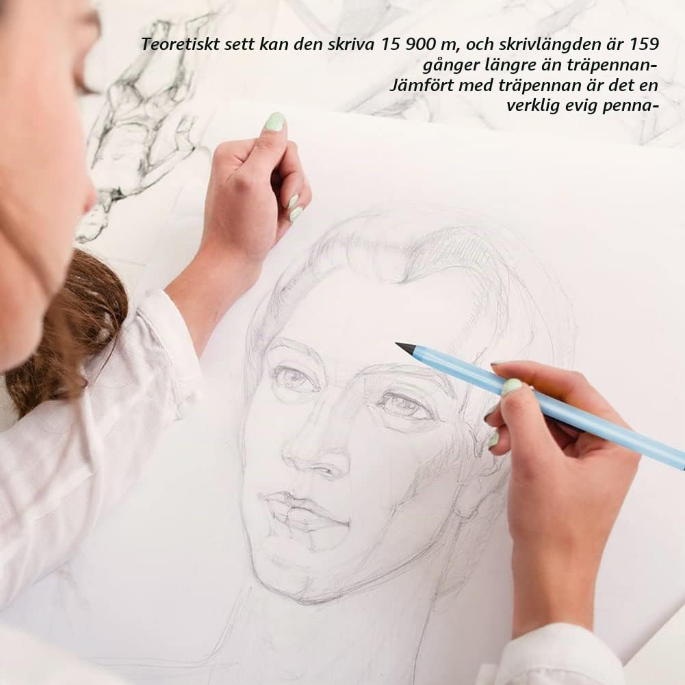 Detalle 2 de Vicloon Inkless bläckfri evighetspenna, 7-pack med utbytbara spetsar