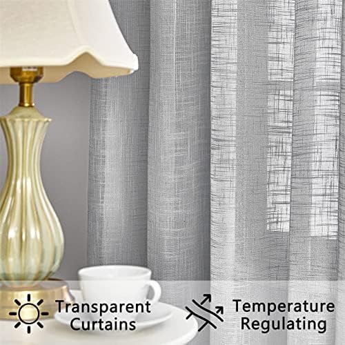 Thumbnail 2 de Topfinel Cortina Raya Gasa Suave para Ventanas 300x240cm 🏡