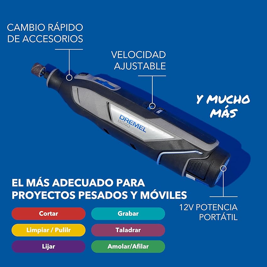 Thumbnail 1 de Dremel 8240 Multiherramienta inalámbrica 12 V, 2 Ah 🛠