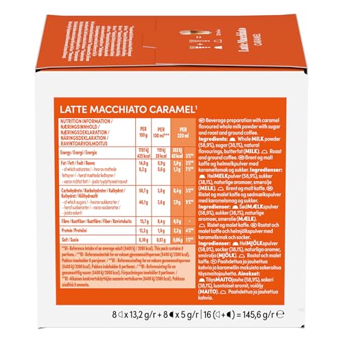 Detalle 2 de NESCAFÉ Dolce Gusto Latte Macchiato Caramel, 48 cápsulas con café y caramelo