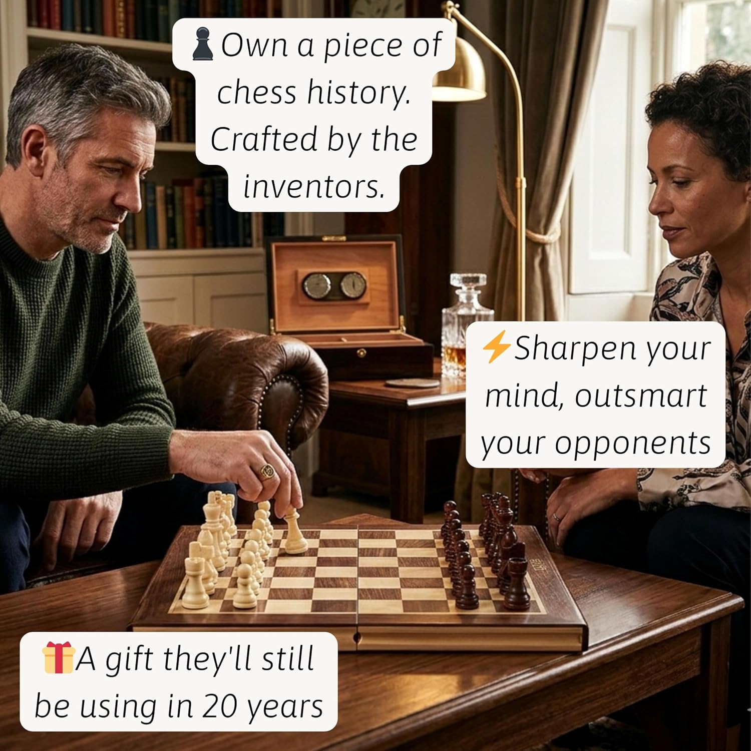Detalle 2 de Jaques of London Wooden Chess Set ♟
