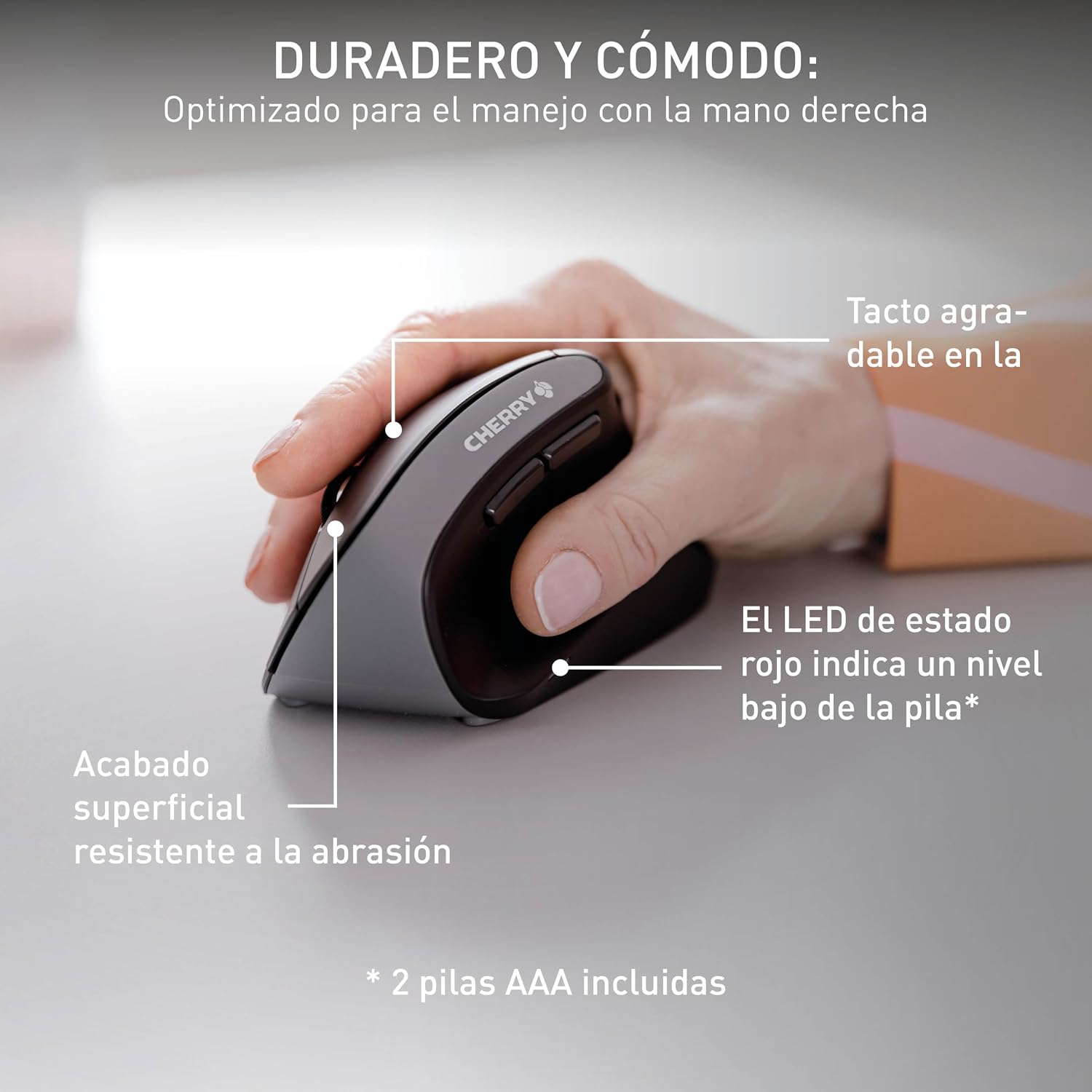 Thumbnail 4 de CHERRY MW 4500 🖱️ Ratón Vertical Ergonómico para Diestros