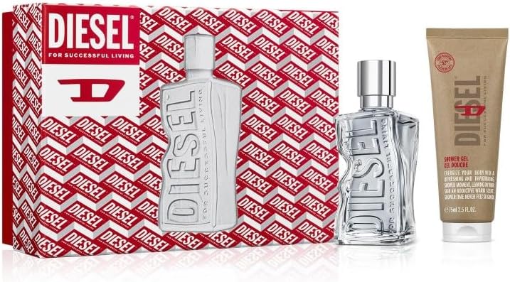 Detalle de D by Diesel Coffret Cadeau Homme – Eau de Toilette & Gel Douche Frais et Énergisant