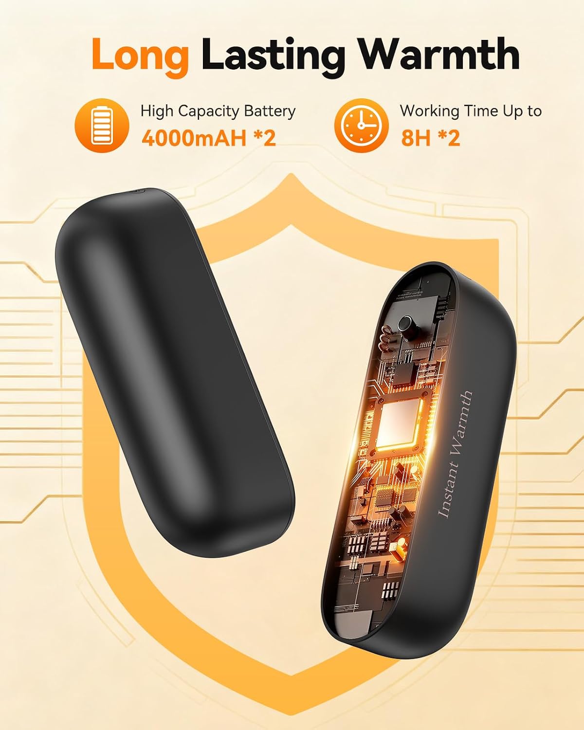 Thumbnail 3 de Magnetic Rechargeable Hand Warmers 8000mAh