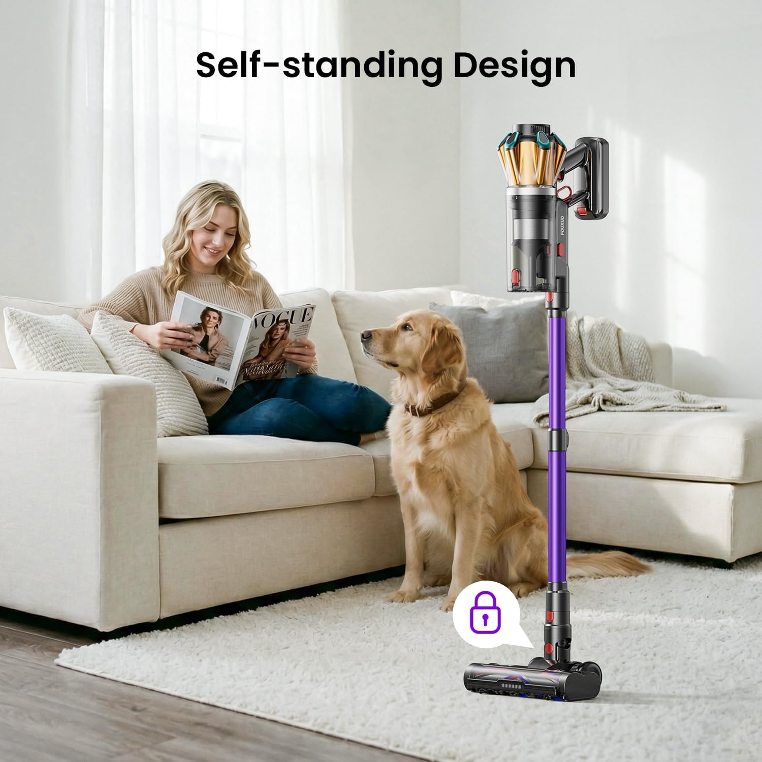 Thumbnail 5 de Cordless Vacuum Cleaner 600W 50KPa 70 Minutes – Stick Vacuum with Hurricane Mode
