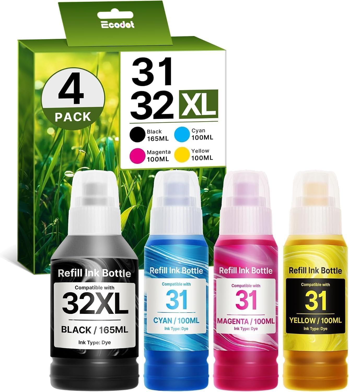 Detalle de Refill Ink Bottle Set with 135ml Black Ink