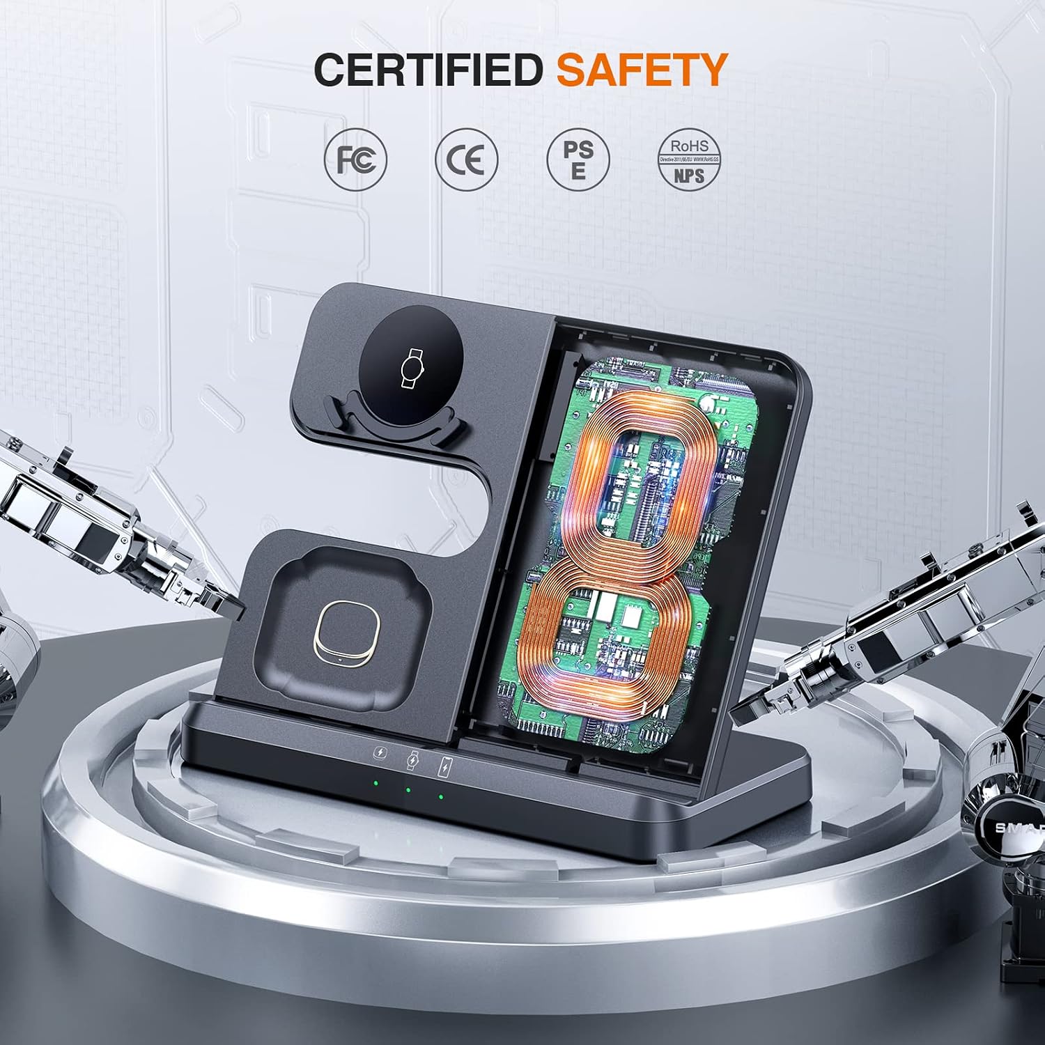 Detalle 2 de LK Wireless Charger 3‑in‑1 for Samsung