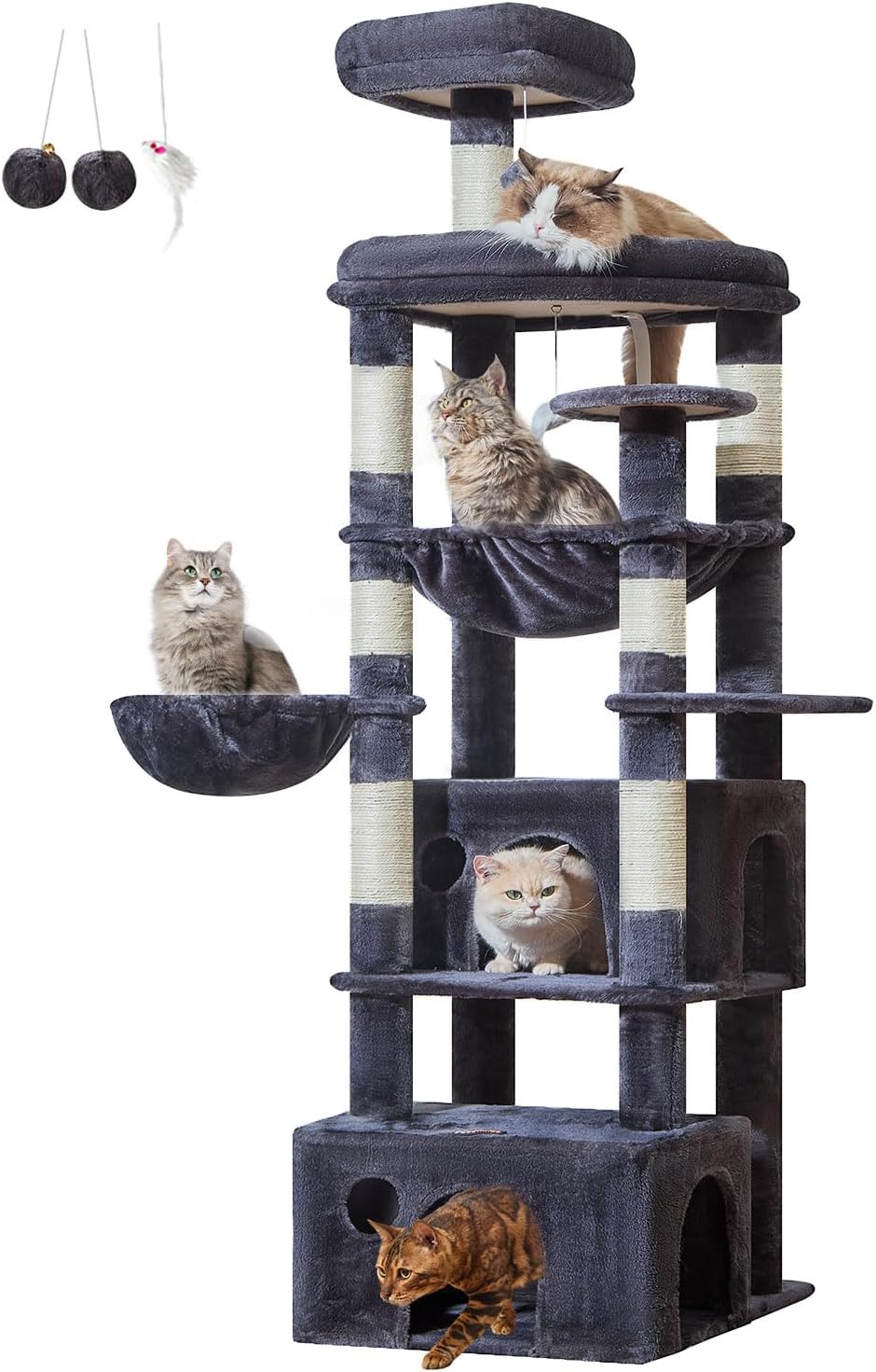 Detalle de Taoqimiao Cat Tree 76.8in
