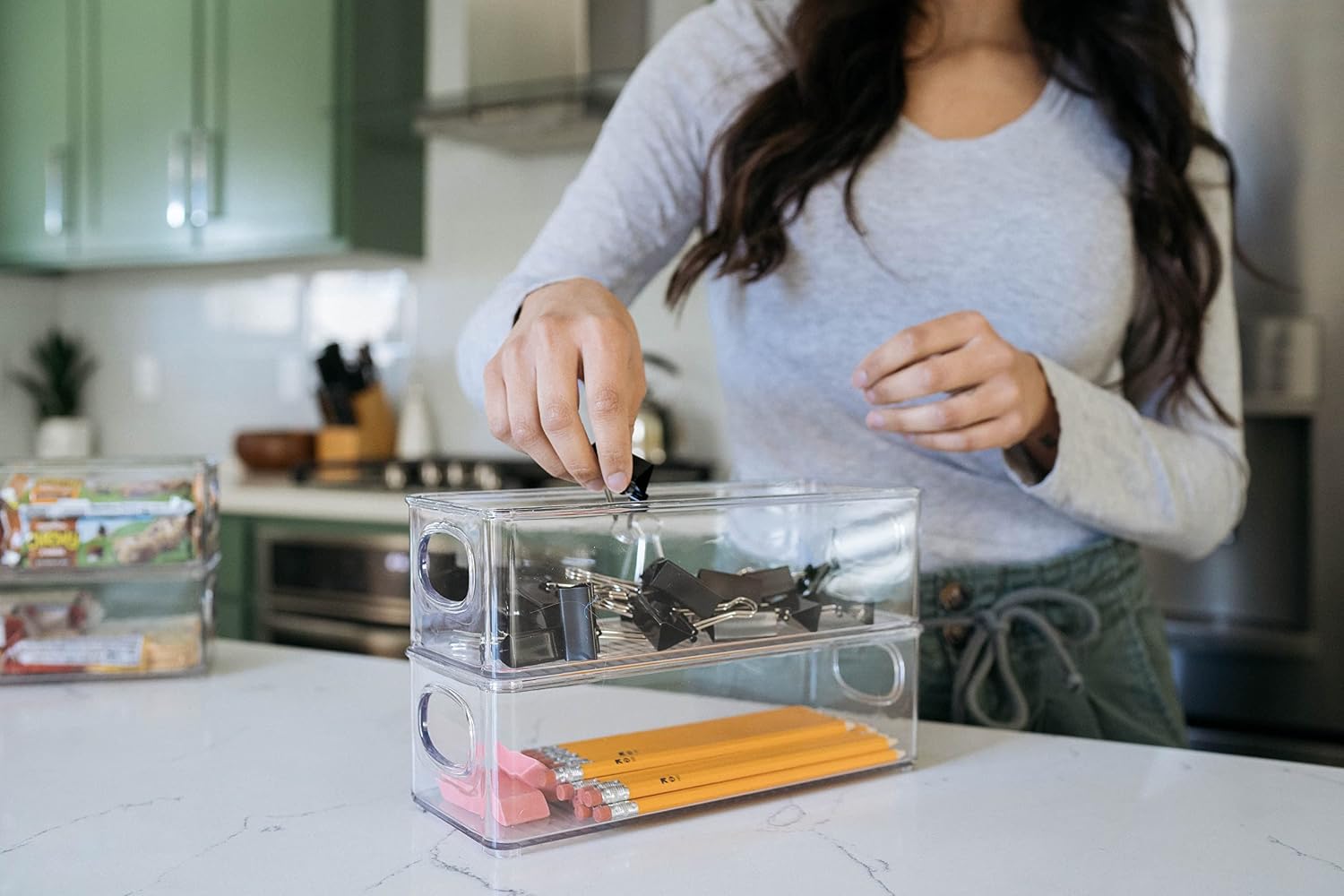 Detalle de ClearSpace 8-Pack Plastic Pantry Organization and Food Storage Bins