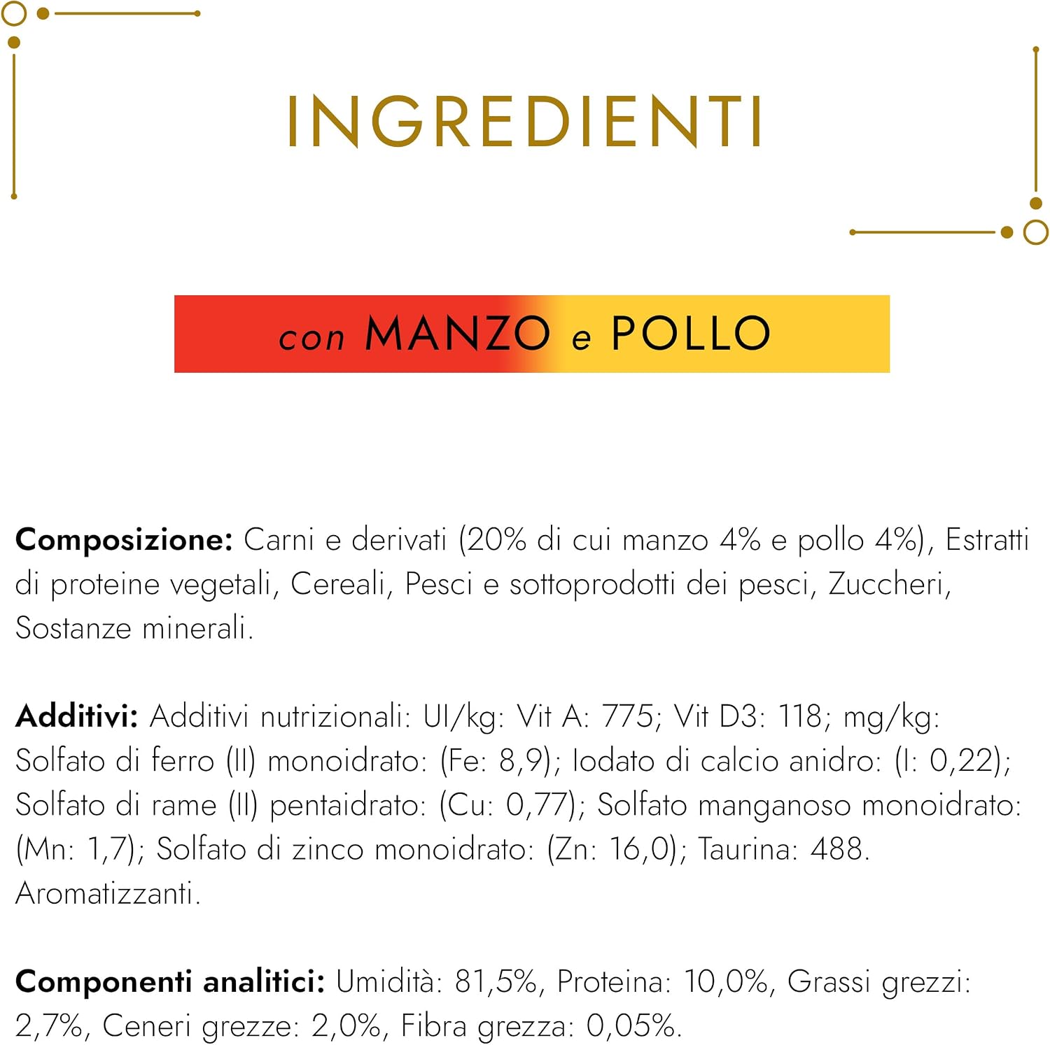 Detalle de GOURMET Gold Bocconcini Umido per Gatti Adulti con Manzo e Pollo in Lattine da 85 g (Confezione da 24)