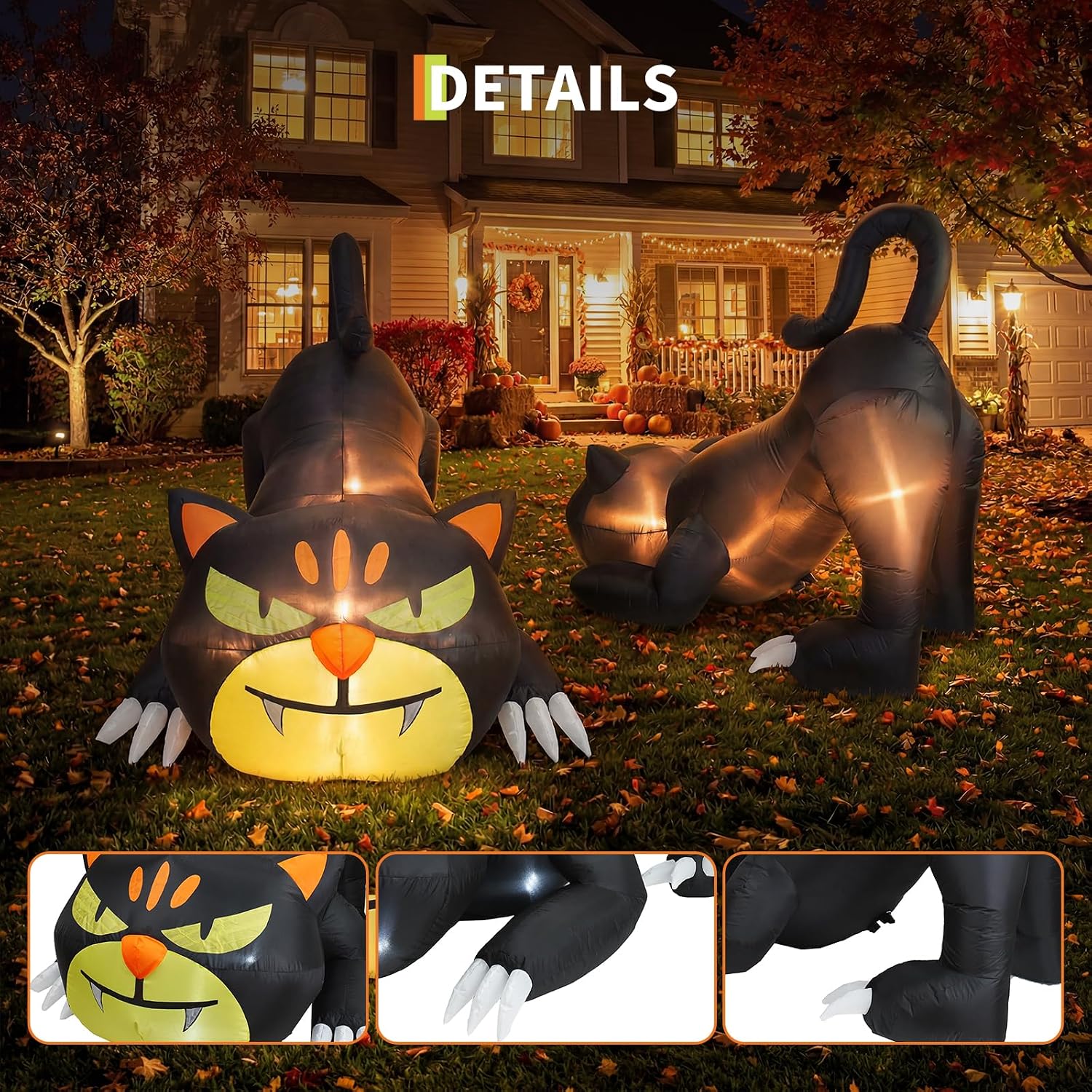 Detalle de WildVenture inflatable Halloween decoration 7 ft