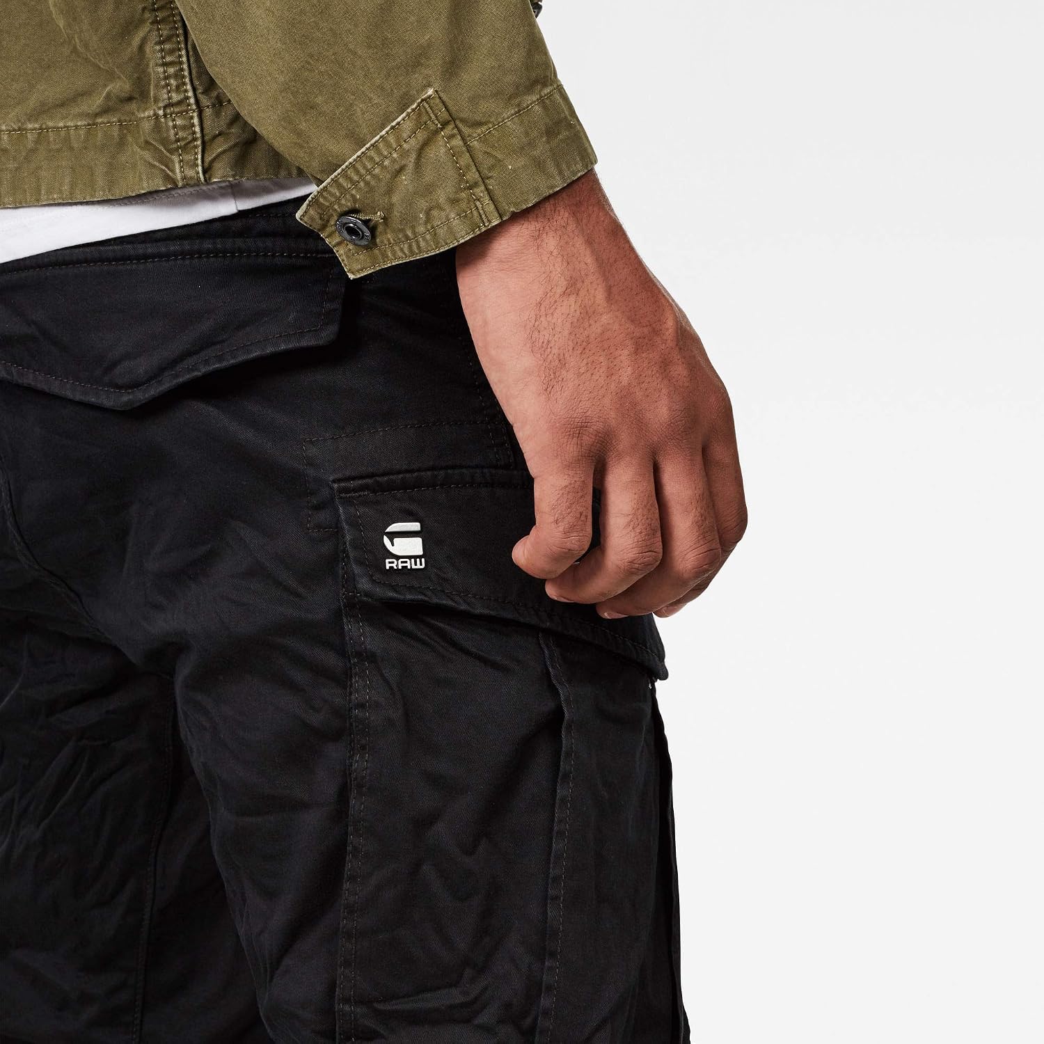 Detalle 2 de G-STAR Herren Rovic Zip 3D Regular Tapered Pants – mit Reißverschluss und verstellbarem Saum