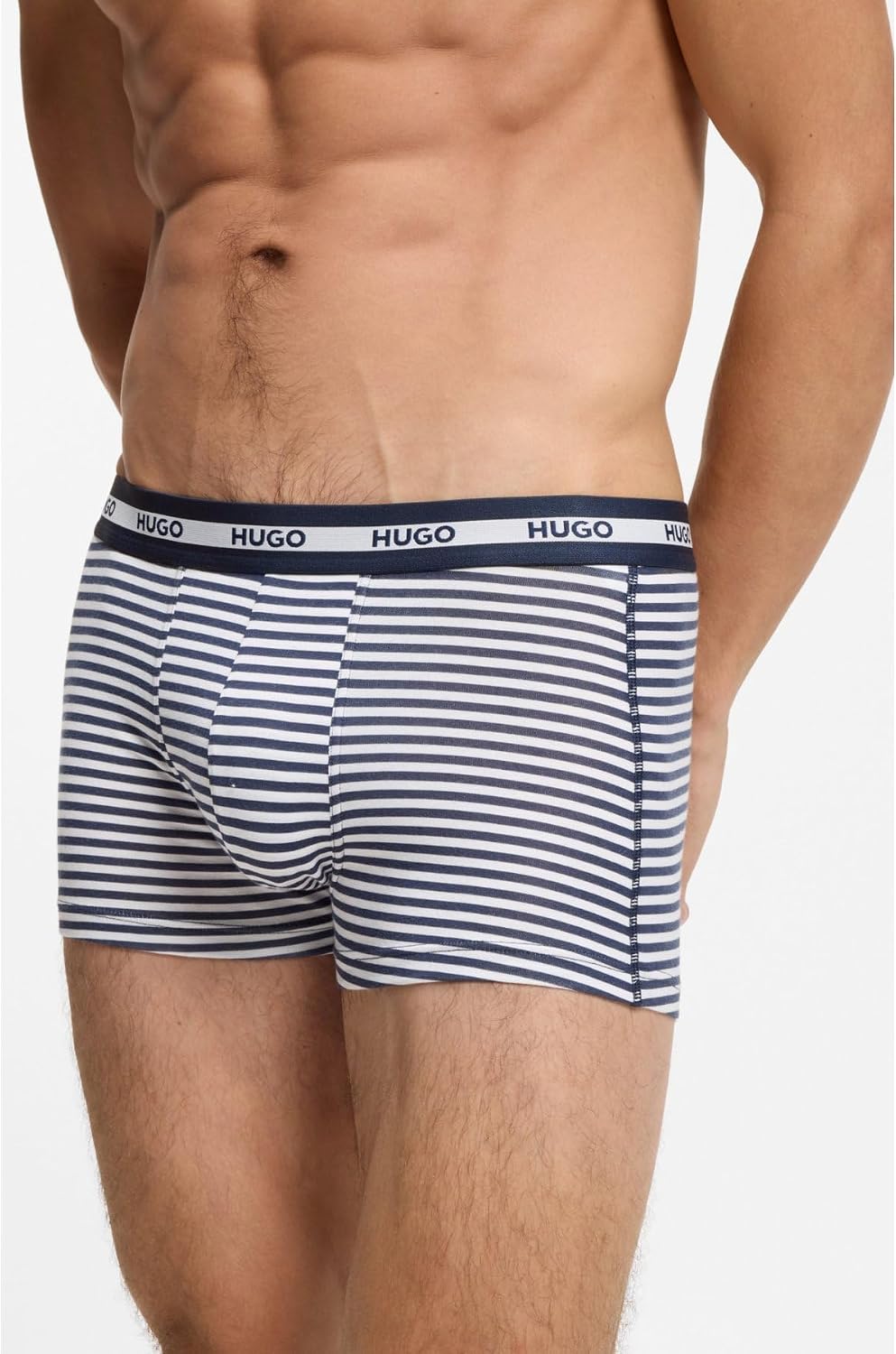 Detalle de HUGO Hommes Trunk TR Planet – Lot de 3 Boxers Courts en Coton Stretch