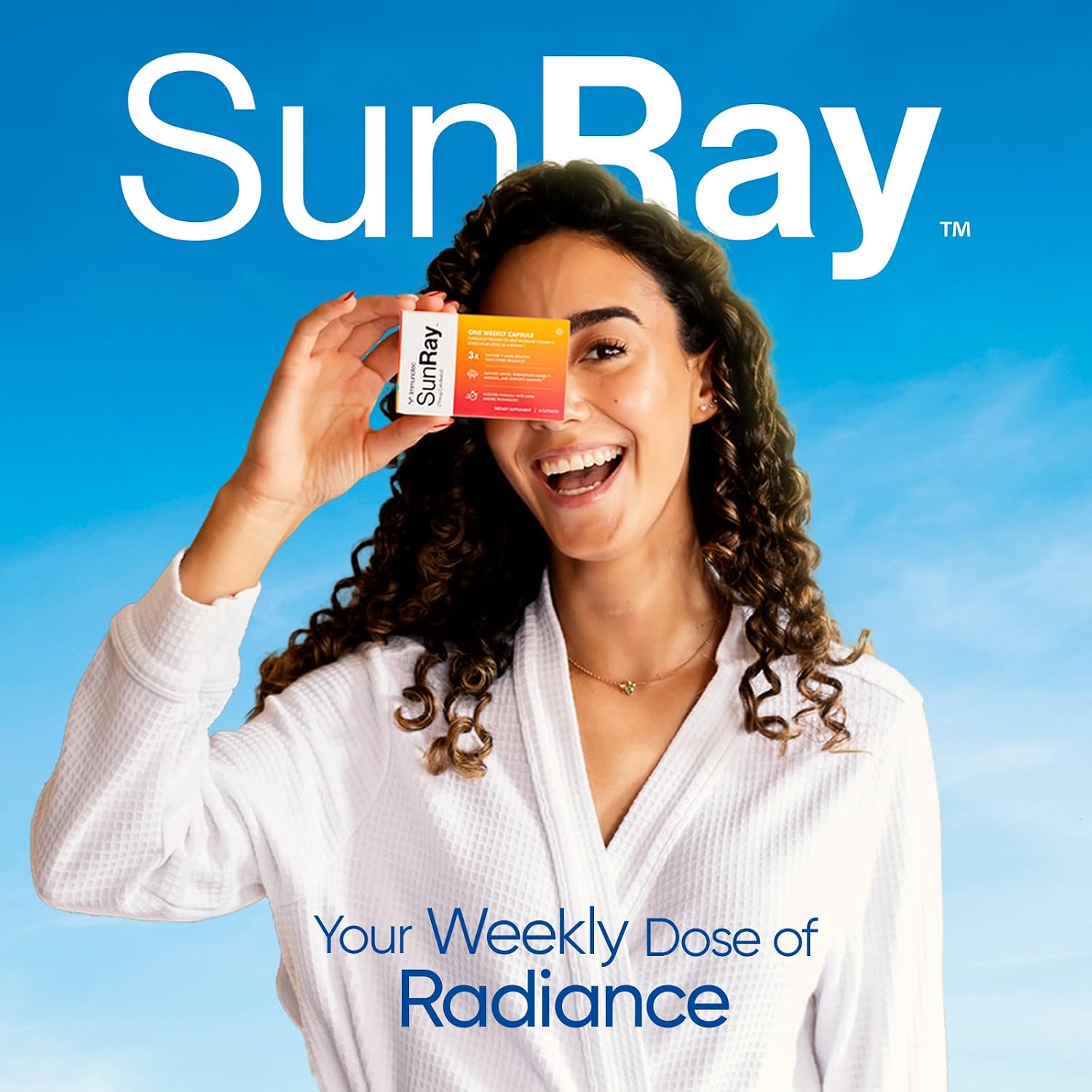 Detalle de Sunray Calcifediol Vitamin D Supplement, Once-Weekly Capsules, 4 Count