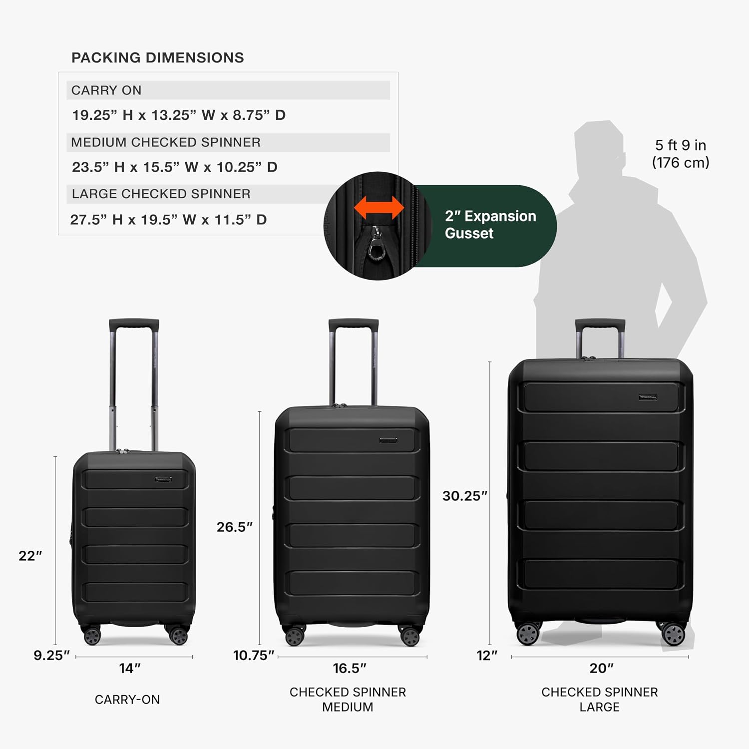 Detalle 2 de Pagosa Hardshell Expandable Luggage 26-inch