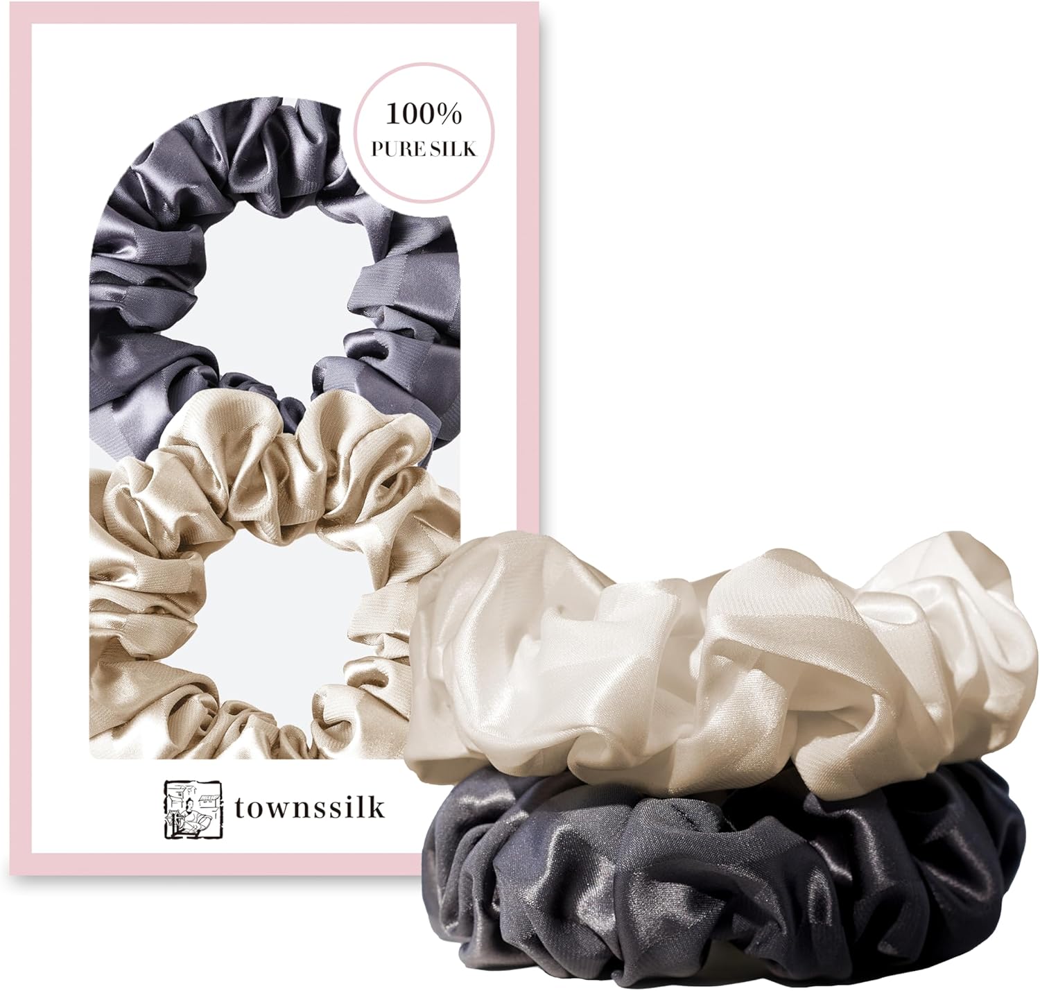 Detalle de townssilk Seta Scrunchie 22 Momme 🎀