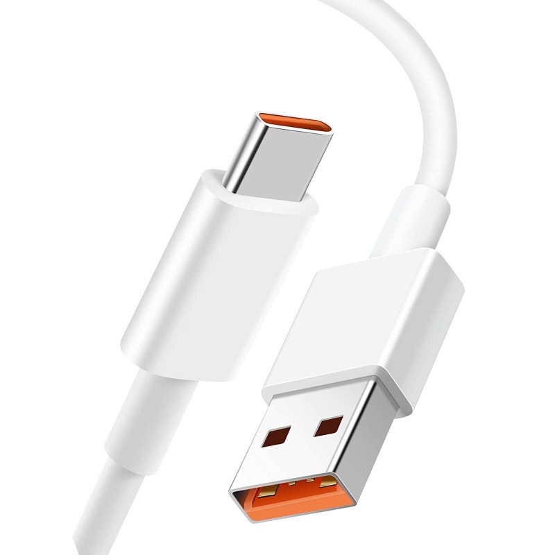 Thumbnail 3 de Cable USB-A a USB-C de Xiaomi 6A, 1 m, blanco: carga rápida y sincronización robusta