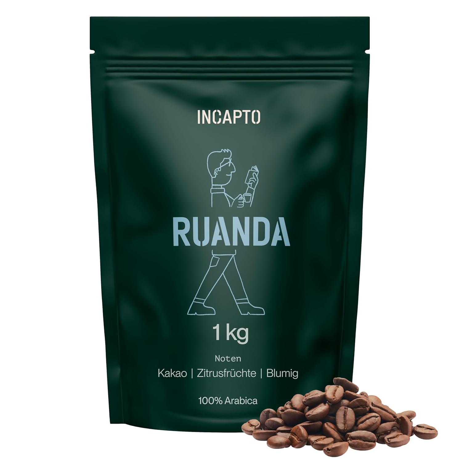 Thumbnail 4 de Incapto Spezialitäten-Kaffeebohnen Single-Origin Äthiopien (Espresso, 100% Arabica) – 1 kg