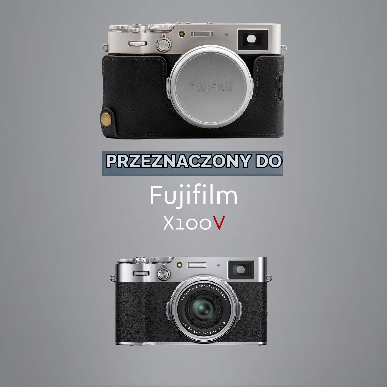 Detalle de MegaGear Ever Ready MG1894 – skórzane etui na aparat Fujifilm X100V