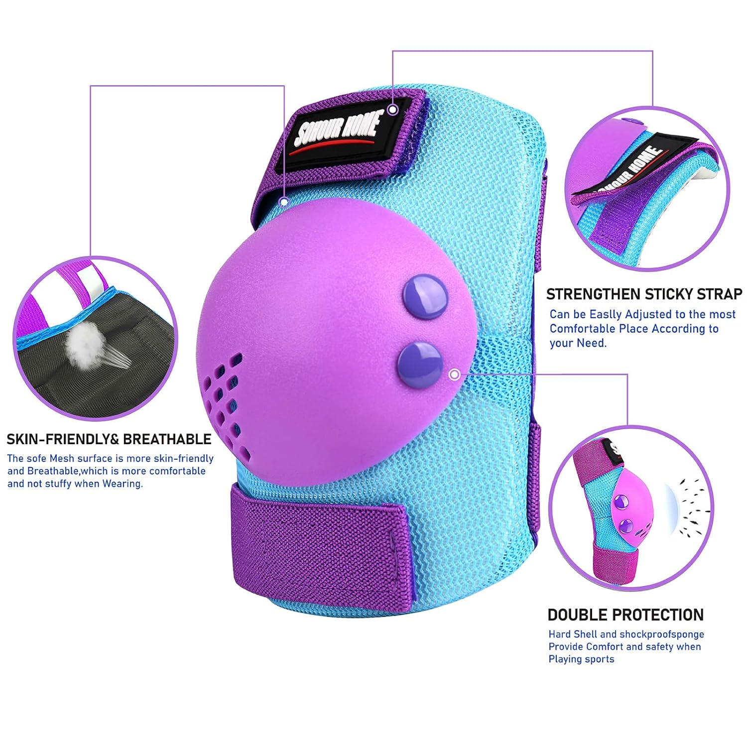 Detalle 2 de SOHOUR HOME Kids 3-in-1 Protective Set for Ages 3–15