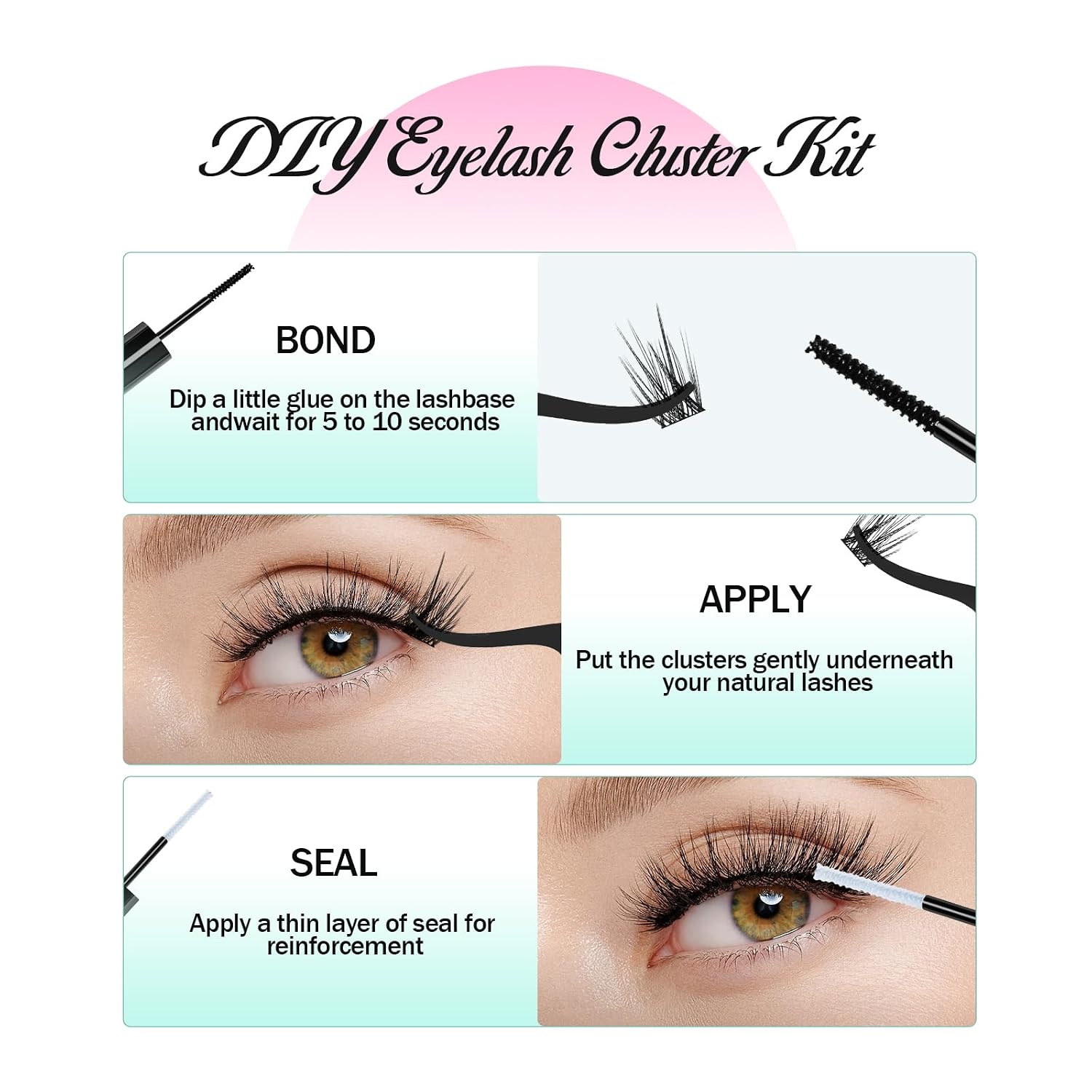 Thumbnail 3 de DIY Wimpernverlängerung Kit 320 Pcs