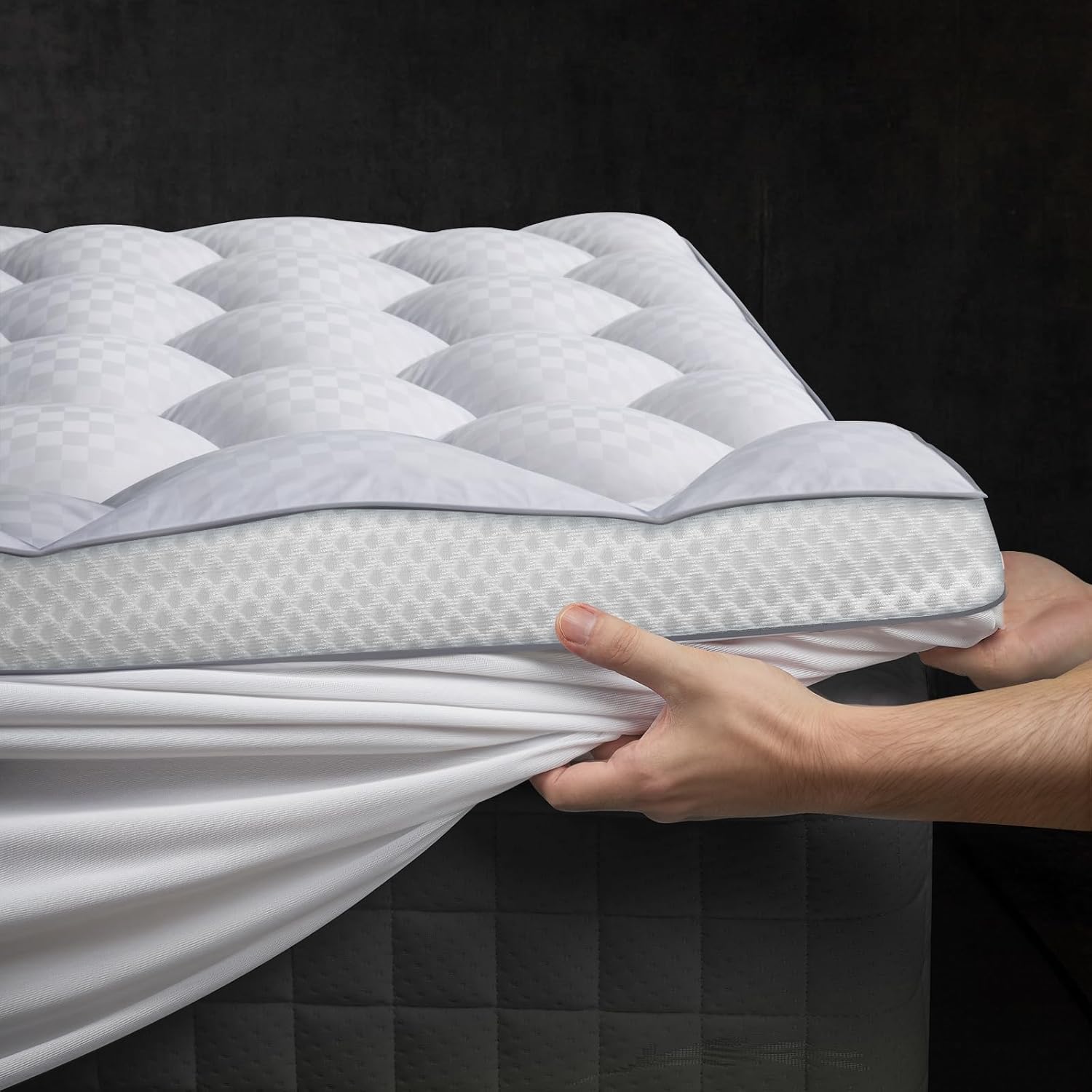 Thumbnail 6 de 3 Inch Ultra-Fluffy Memory Foam Topper Queen