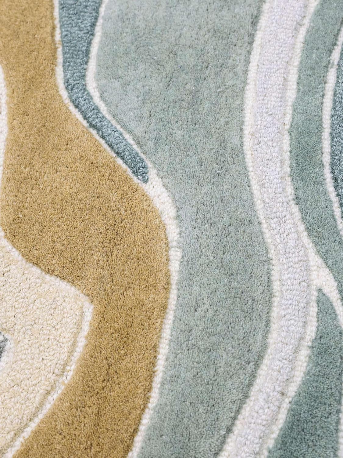 Detalle 2 de RugVista Marble – dywan wełniano-bawełniany 120 x 180 cm, zielony/multi