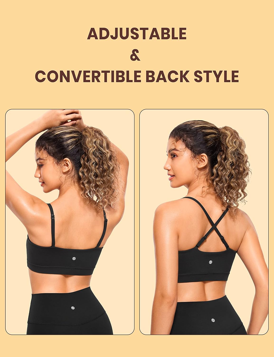 Thumbnail 5 de CRZ YOGA Butterluxe Reggiseno Sportivo Donne con Cinghie Regolabili e Fodera imbottita senza Fili