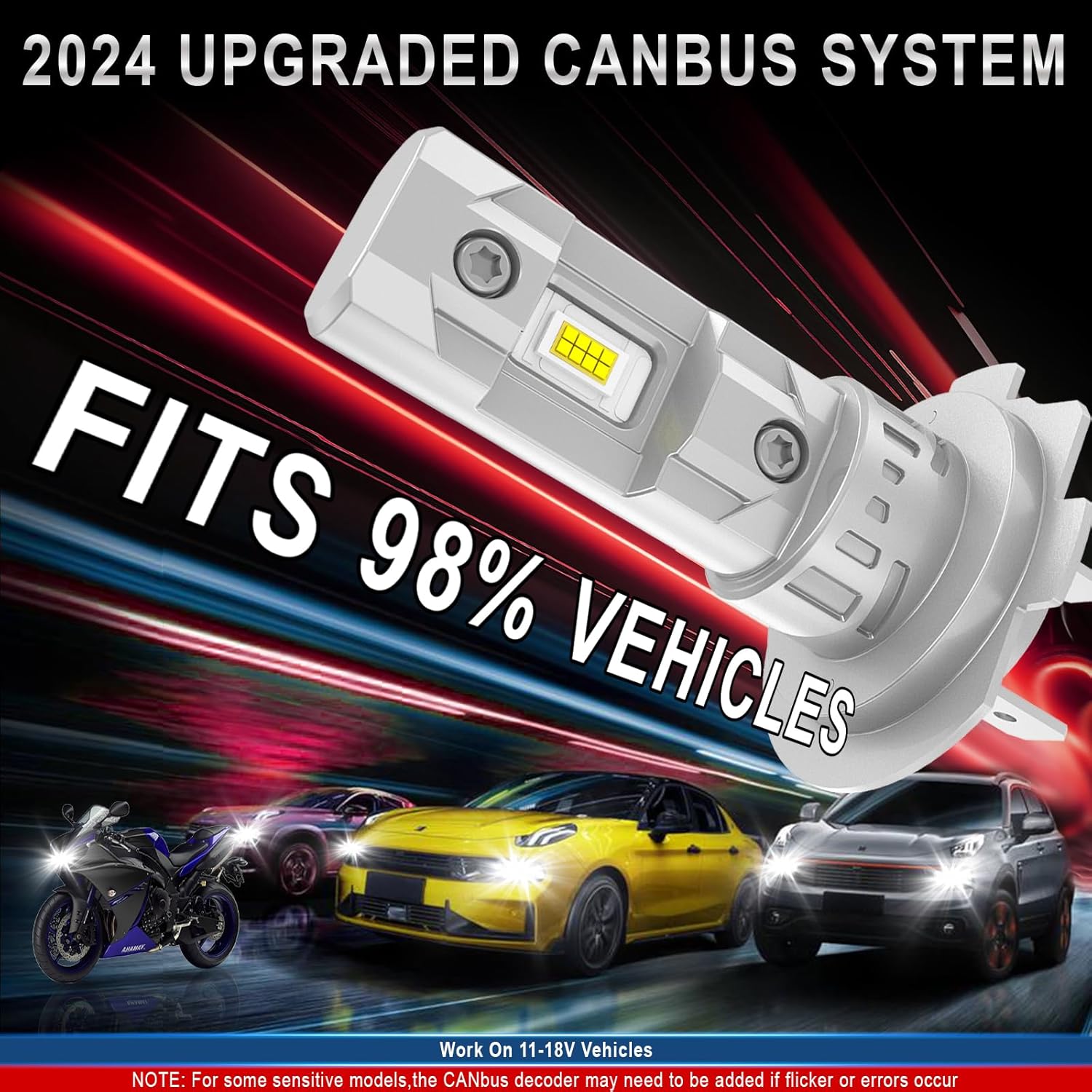 Thumbnail 4 de H7 LED Headlight Bulb 6500K, 100W