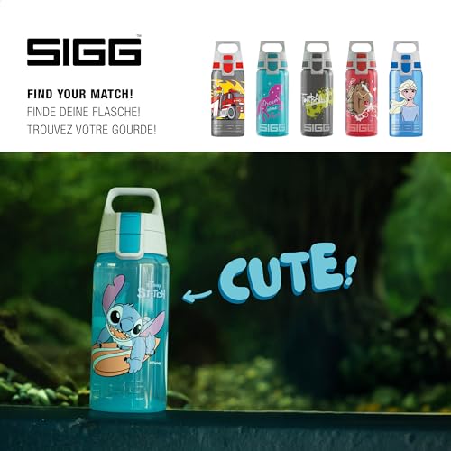 Thumbnail 4 de Sigg Viva ONE Kinder-Trinkflasche, Stitch Surfing – 0,5 L, pink, auslaufsicher, BPA-frei