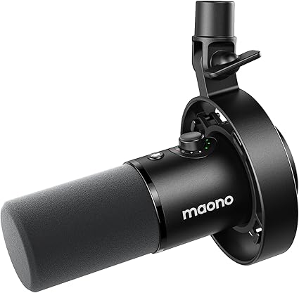 Detalle de MAONO PD300X Micrófono para Podcast y Estudio 🎙