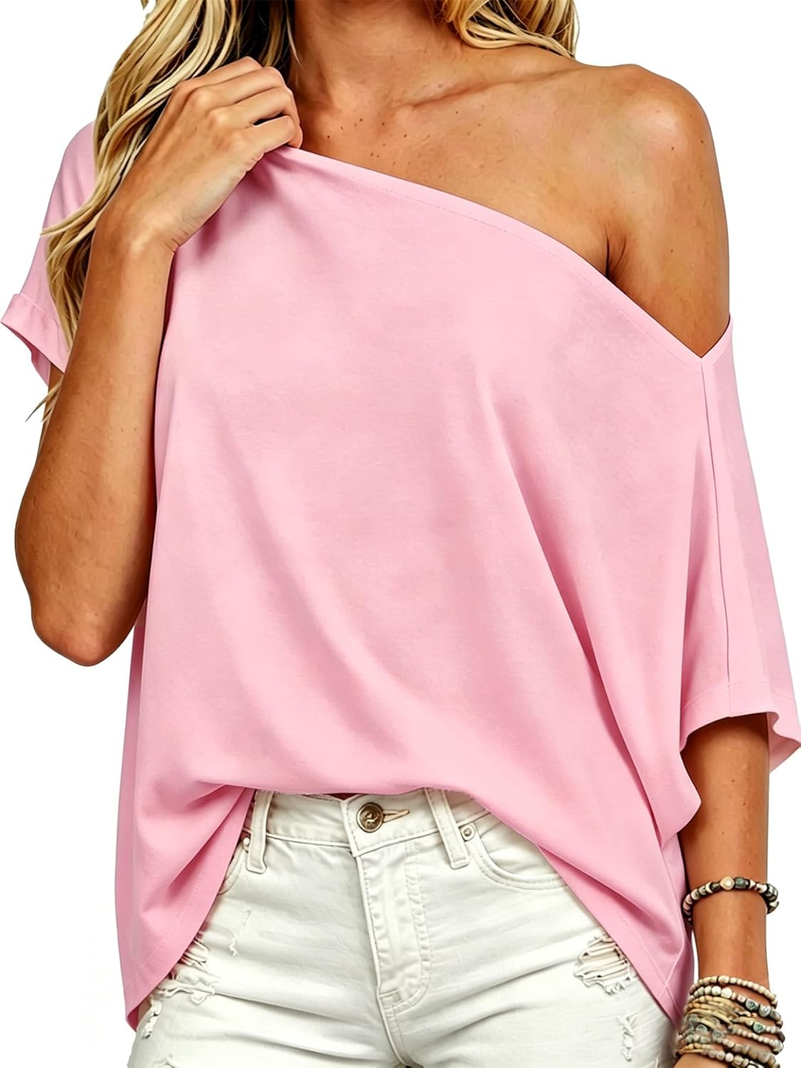 Thumbnail 4 de Dressmine Oversized Off-the-Shoulder T Shirt for Women
