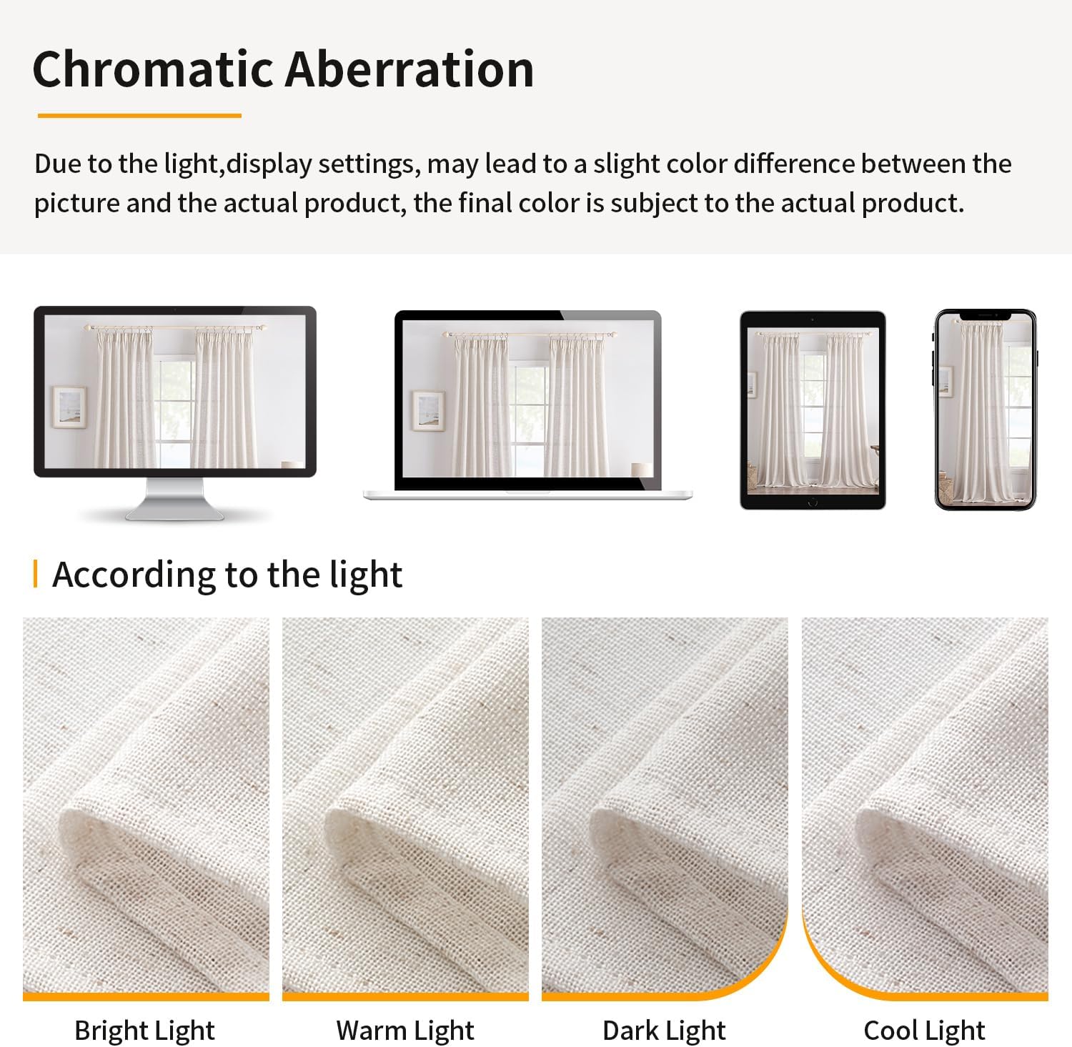Thumbnail 6 de EMEMA Gardinen Vorhänge Leinenoptik – Halbtransparent, Kräuselband, 140 x 175 cm (2 Stück)