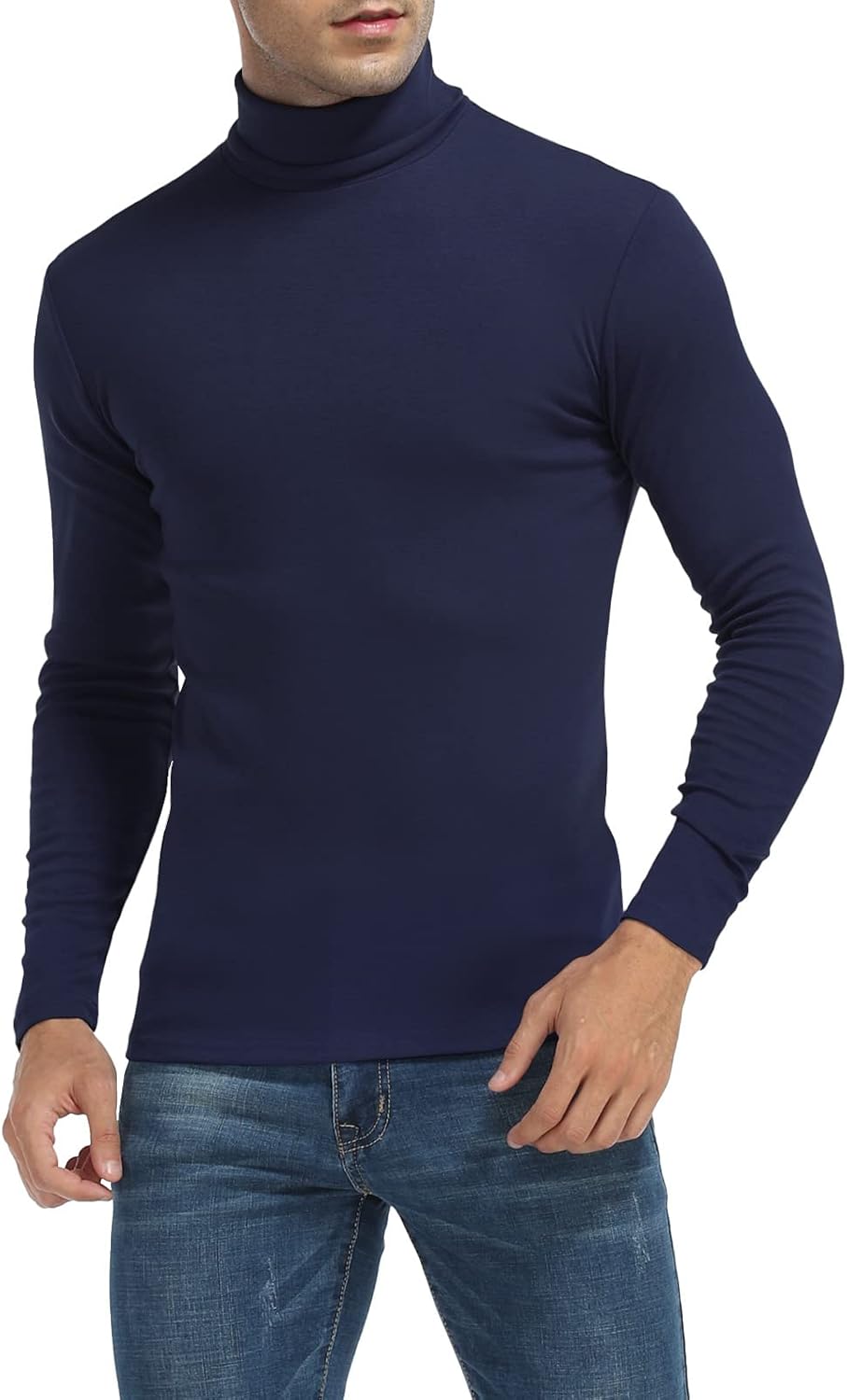Thumbnail 6 de MLANM Men's Turtleneck Jumper — Slim Fit Roll Neck Long Sleeve